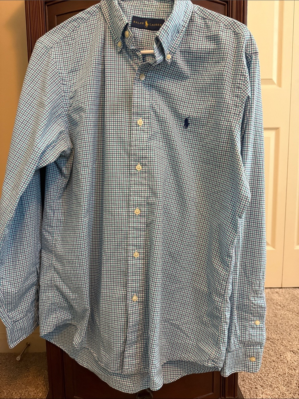 Polo by Ralph Lauren Blue Gingham Button-Down Shirt